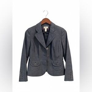 Denim Blue Blazer Jacket - Size 4P